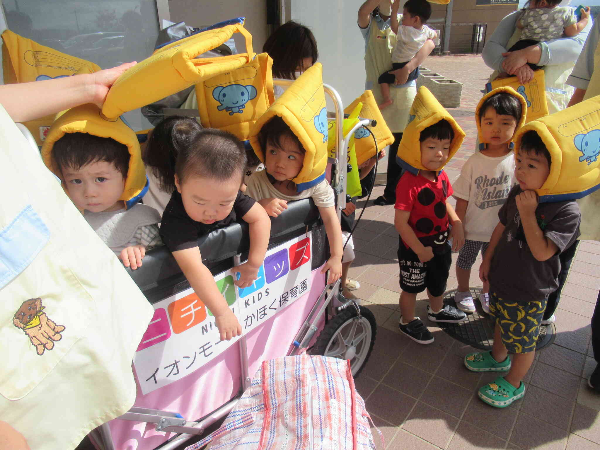 避難訓練｜ニチイキッズイオンモールかほく保育園｜ニチイキッズ